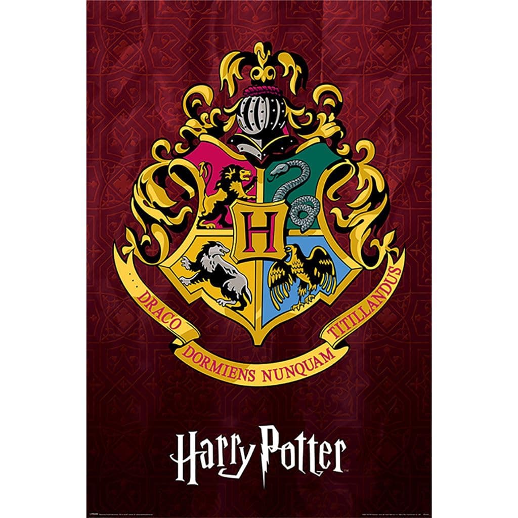 Pyramid International Harry Potter Hogwarts School Crest Maxi Poster 61cm x 91cm One Size