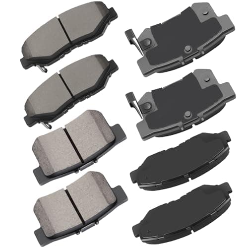 cciyu D958 D537 Front Rear Ceramic Brake Pads Kits 8pcs For 2013-2015 For Acura ILX,2003-2007 For Honda For Accord,2012-2015 For Honda Civic