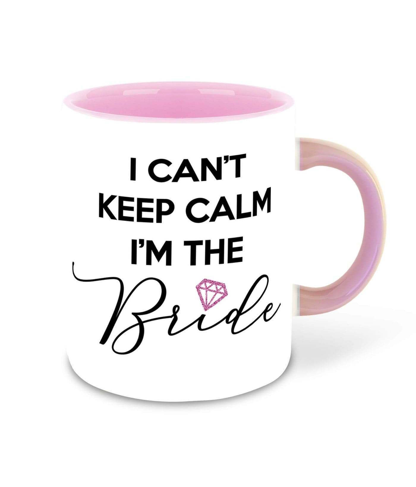 WHATS YOUR KICK Bride to Be Inspiration Printed Pink Inner Colour Ceramic Coffee Mug- Bride to Be Quotes, Marriage, Best Gift | Bride to Be, Wedding, Bride, Groom, (Multi 2)