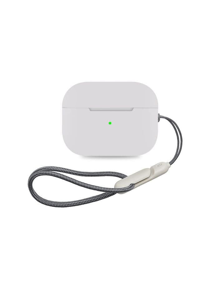 Case Cover For AirPods Pro 2 Earphone Silicone Protective Case Light Grey