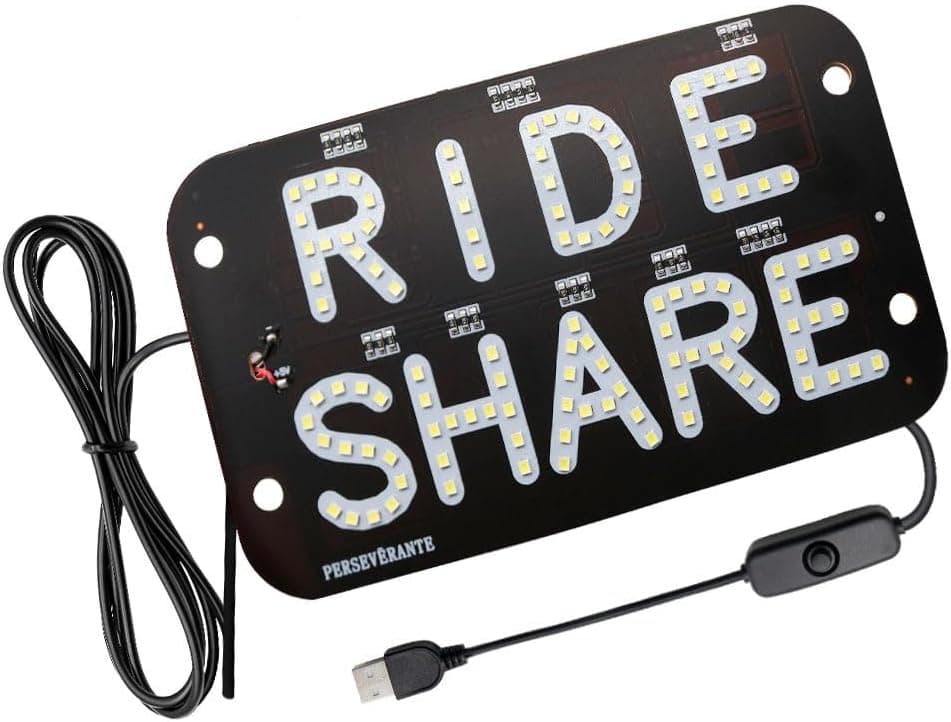 YSY LED Rideshare Sign with USB Cable