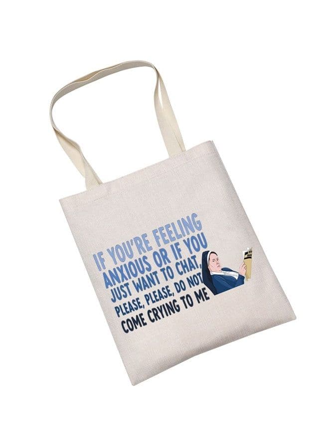 Funny Derry TV Show Cosmetic Make Up Bag Sister Michael Fans Gift Please Please Don't Come Crying To Me Makeup Zipper Pouch Bag (Don't Come Crying Tote)