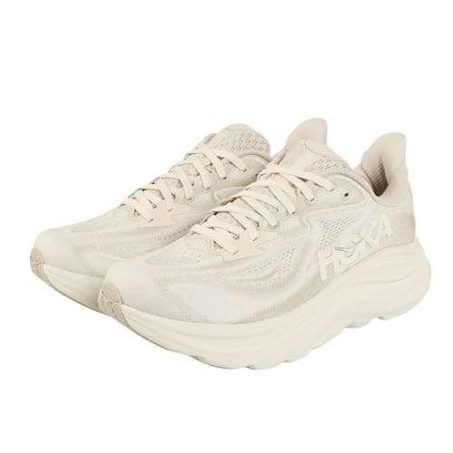 Hoka Men's Clifton 10 Sneaker, Oat Milk, 12