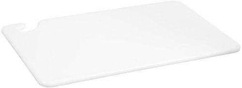 San Jamar CB121812WH Cut-N-Carry Co-Polymer Cutting Board, 18" Length x 12" Width x 1/2" Thick, White