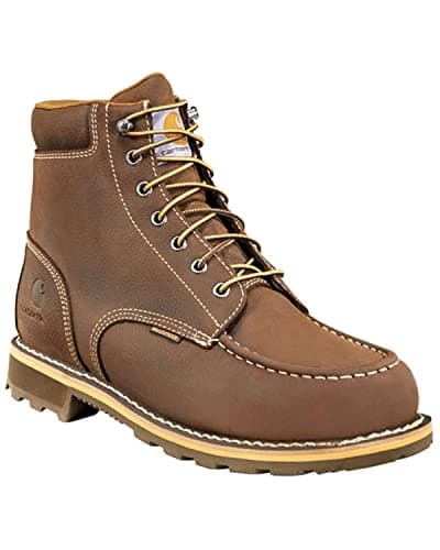 Carhartt Mens 6 Waterproof Lug Work Boot Moc Toe Chocolate 10 EE