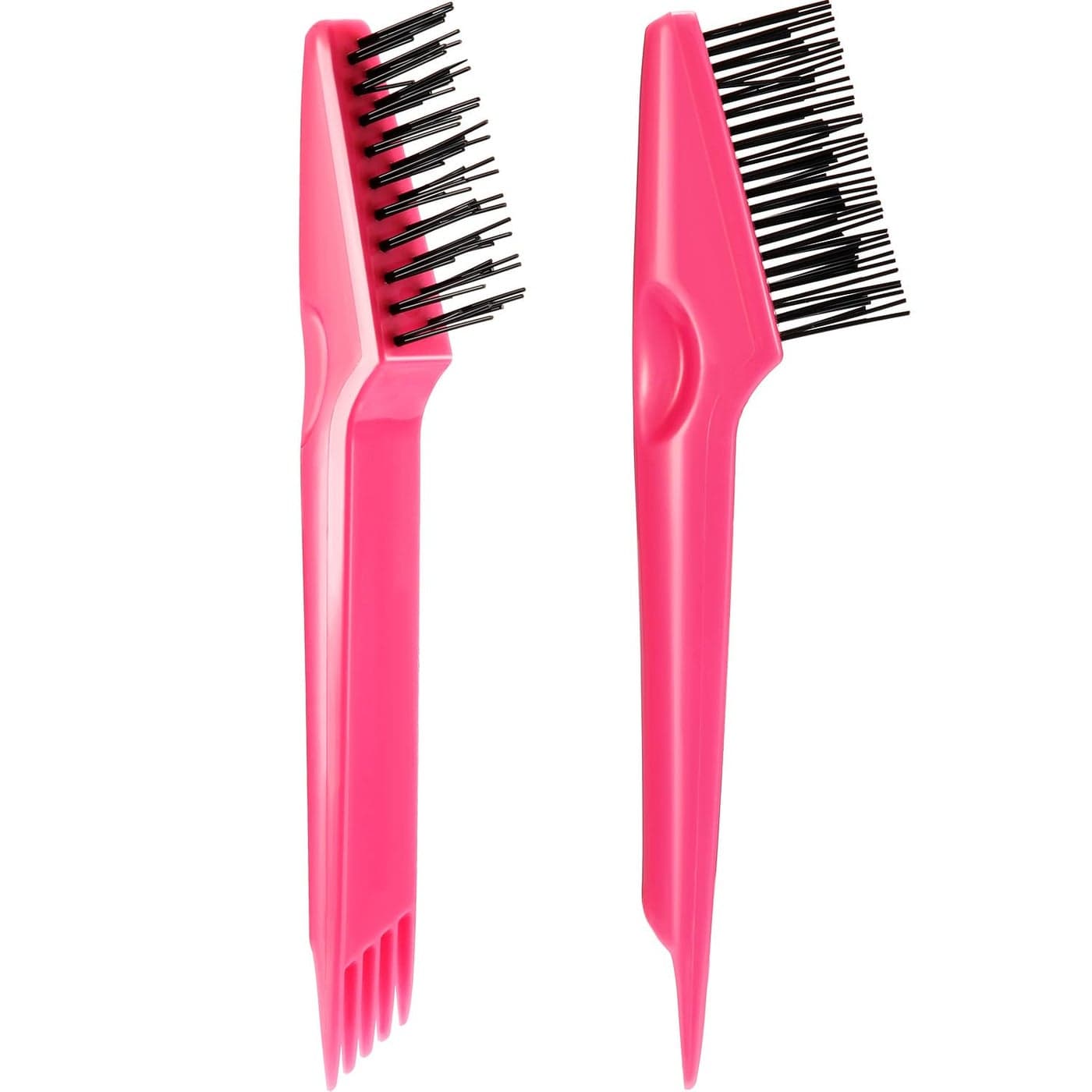 Yaomiao Hair Brush Cleaner Tool 2in1 Pink Long Service Life Easily Removes Hair Dirt Dust from Hair Brushes Cleaning Tool for Home Salon Use