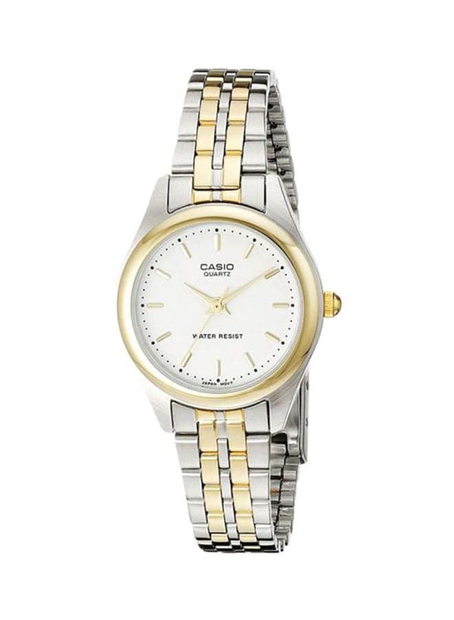 Women Enticer Analog Watch LTP-1129G-7A - 26 mm - Silver/Gold