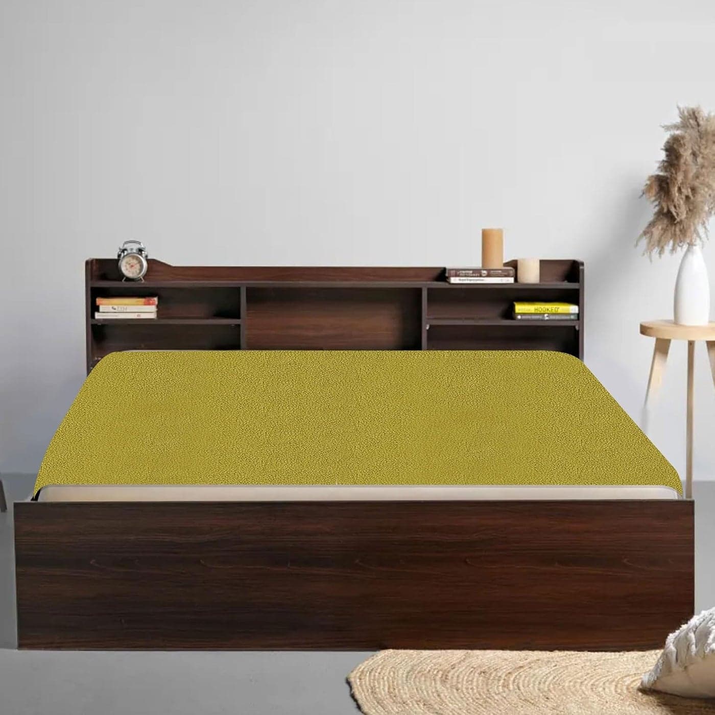 OYO BABY Baby Bed Protector (Single Bed-(72" X 36"), Gold), Cotton