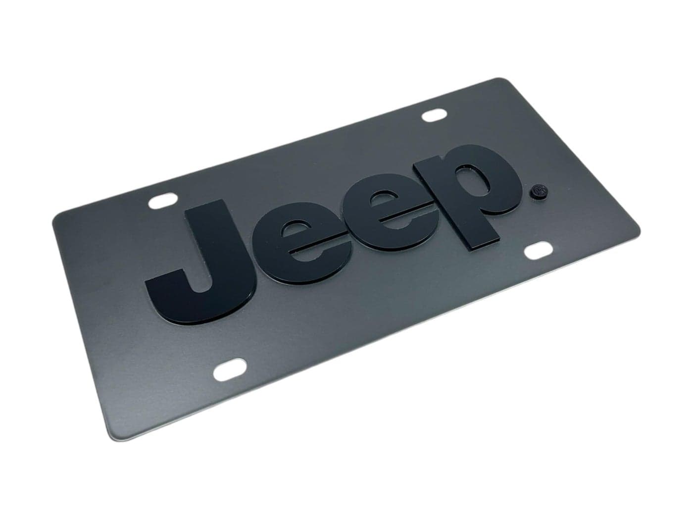 Eurosport Daytona Logo License Plate for Jeep Carbon Black