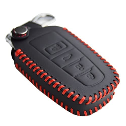 Handmade Stitching Leather Key Fob Cover Case Protector for Toyota Camry Corolla Scion CHR RAV4 Highlander Prius