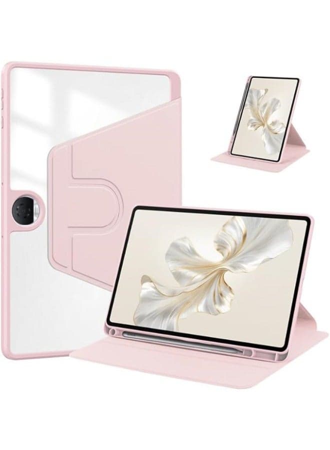 Honor Pad 9 12.1 Inch Tablet Case with Pen Holder 360 Degree Swivel Stand Folio Flip Cover Auto Sleep Wake Function