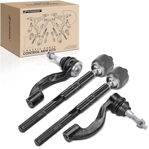 A-Premium Set of 4, Front Inner & Outer Tie Rod End Kit, Compatible with Chevrolet Camaro 2020-2021, Cadillac CT5 2020-2021