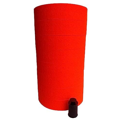 Red Labels for Monarch 1131 Gun 8 Rolls 20000 Labels