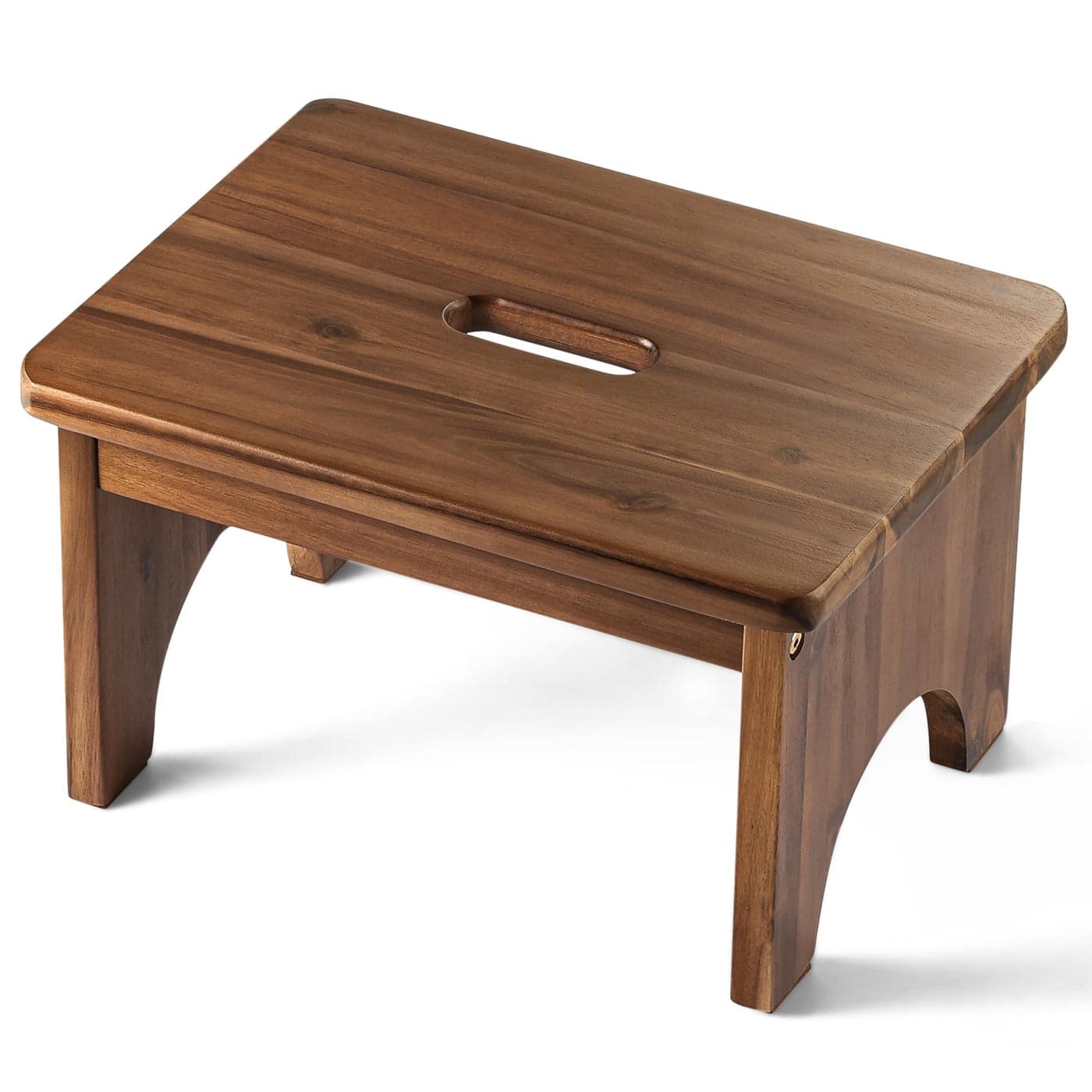 FANATU Wooden Step Stool 9in One Step Stool for Adults Wooden Beside Step Platform with 550 Load Capacity Heavy DutyPortableNonslipDurable Construction Safe Step Support for BedroomHome Kitchen