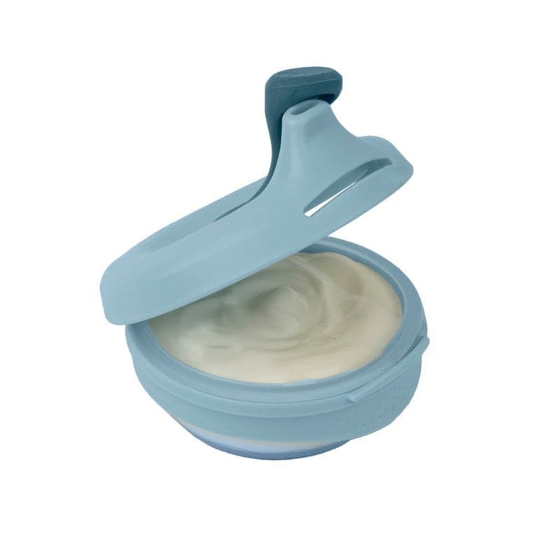 b.box Toddler Fill + Feed Reusable Food Pouch - Lullaby Blue | 110ml Silicone Baby Food Pouch | Leakproof, BPA-Free | Microwave, Dishwasher & Steriliser Safe | 4 Months+