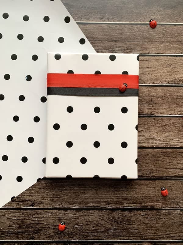 Dovetail Black Polka Gift Wrapping Paper Sheet Pack of 6