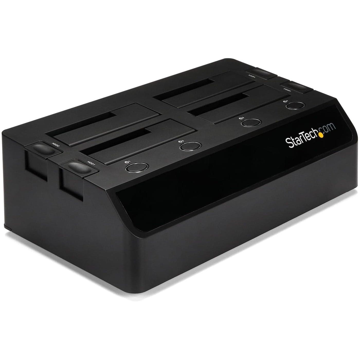 StarTech.com 4-Bay USB 3.0 To SATA Hard Drive Docking Station, USB Hard Drive Dock, External 2.5/3.5" SATA III SSD/HDD Docking Station, Hot-Swap Hard Drive Bay, Top-Loading (SDOCK4U33),Black