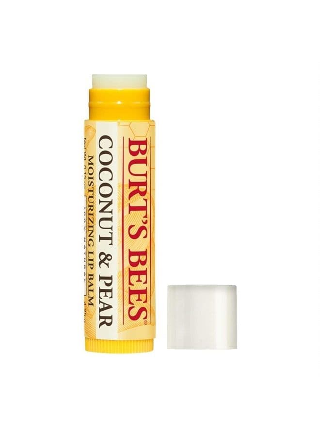 Lip Balm, Moisturizing Lip Care, 100% Natural, Coconut & Pear (2 Pack)