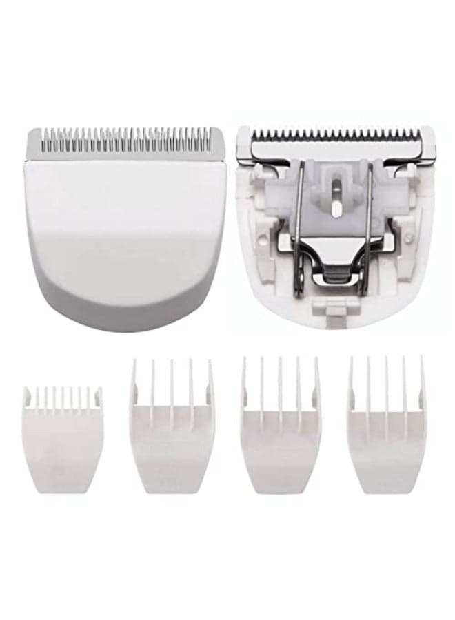 2 Pack Professional Peanut ClipperTrimmer Snap On Replacement Blades 2068300 Compatible with Wahl Peanut Hair ClipperTrimmer White