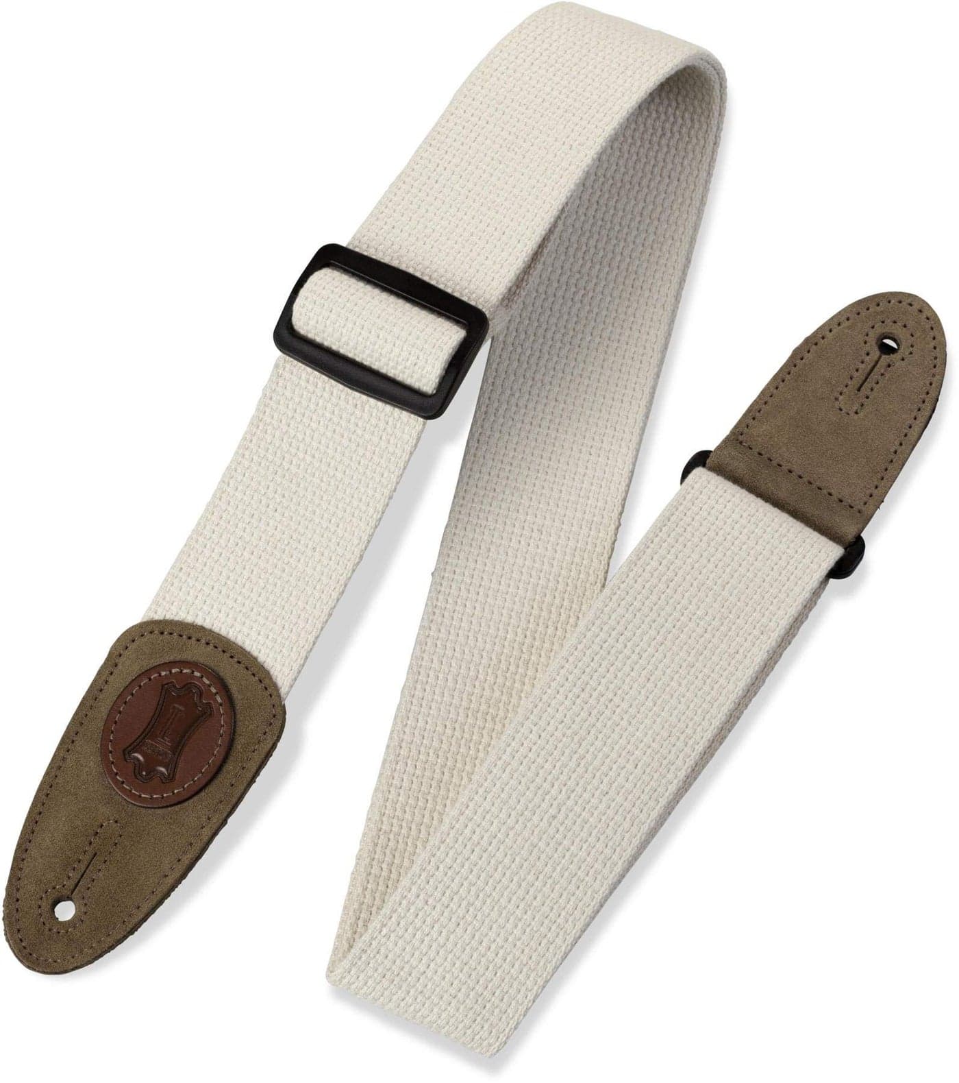 Levy's Leathers Signature Cotton Series 2" Guitar Strap with Tri-Glide Adjustment; Natural (MSSC8-NAT)