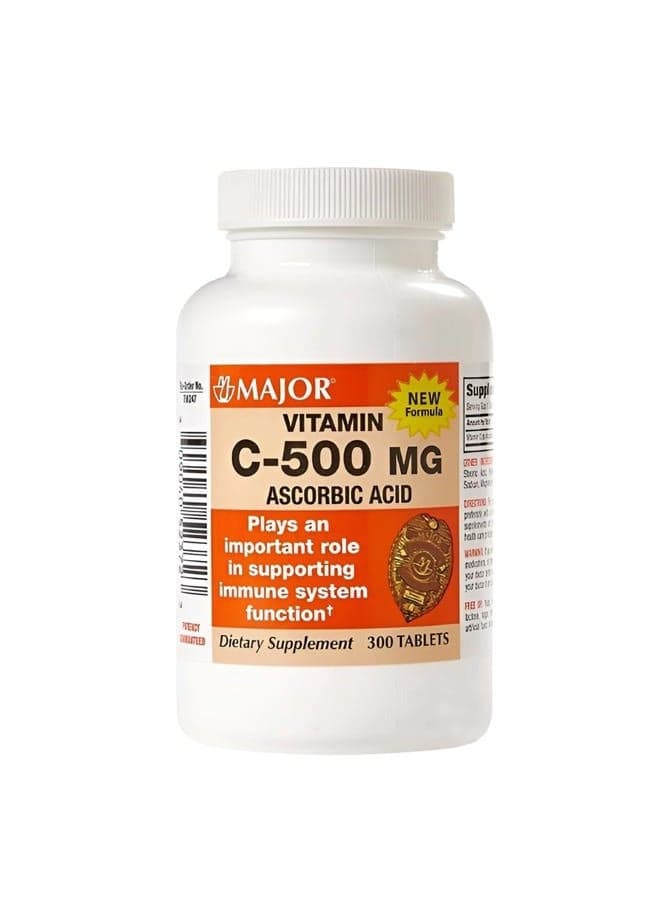 major Vitamin C 500mg,300 Tablets