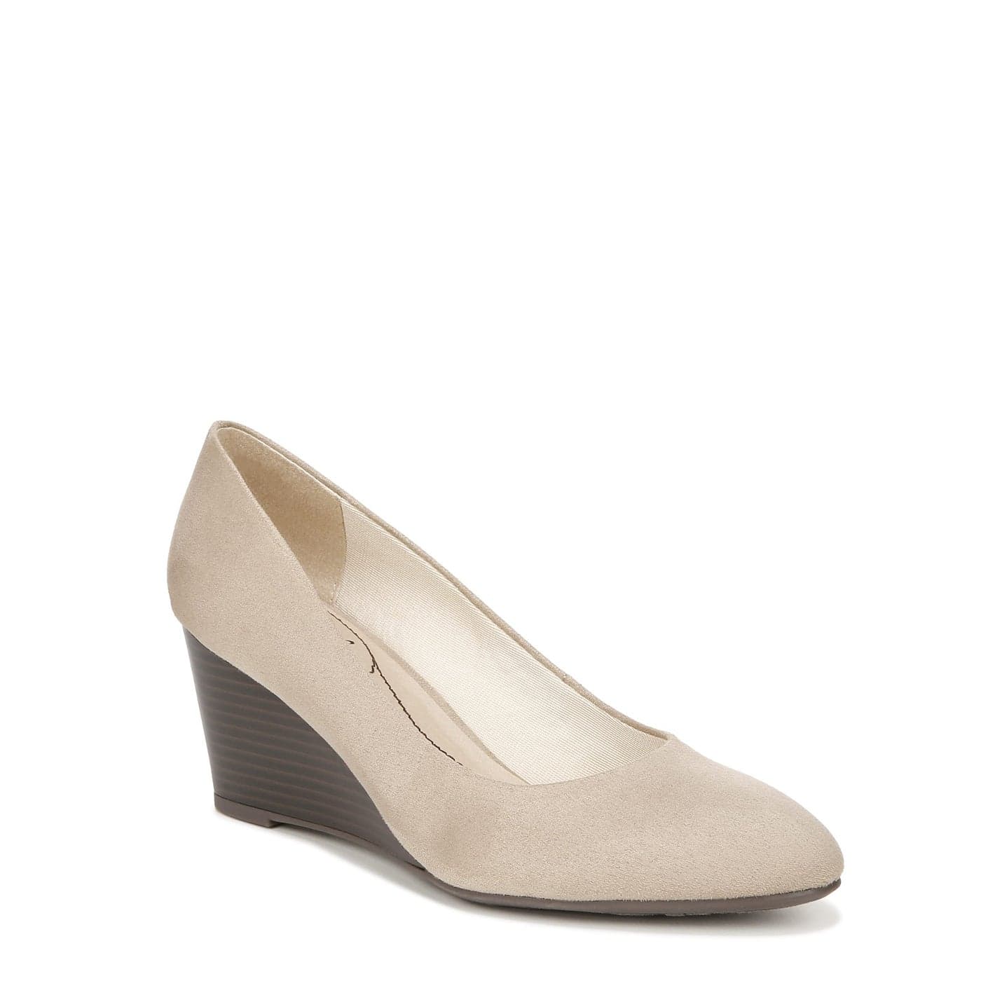 LifeStride Womens Gio Wedge Pumps Dover Beige 11 W