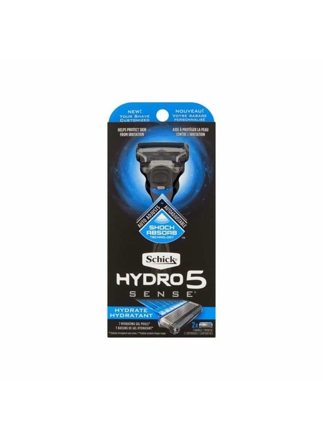 Mens Hydro5 Sense Razor Hydrate 2X (2 Pack)