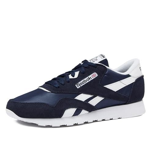 Reebok Classic Nylon Mens Sneakers Tennis Shoes, Vector Navy/Footwear White/Footwear White, 9.5