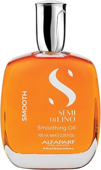Alfaparf Milano Semi di Lino Smoothing Oil Hydrating Hair Oil for Frizzy Hair Enhances Brightness and Protects from Heat 33 oz