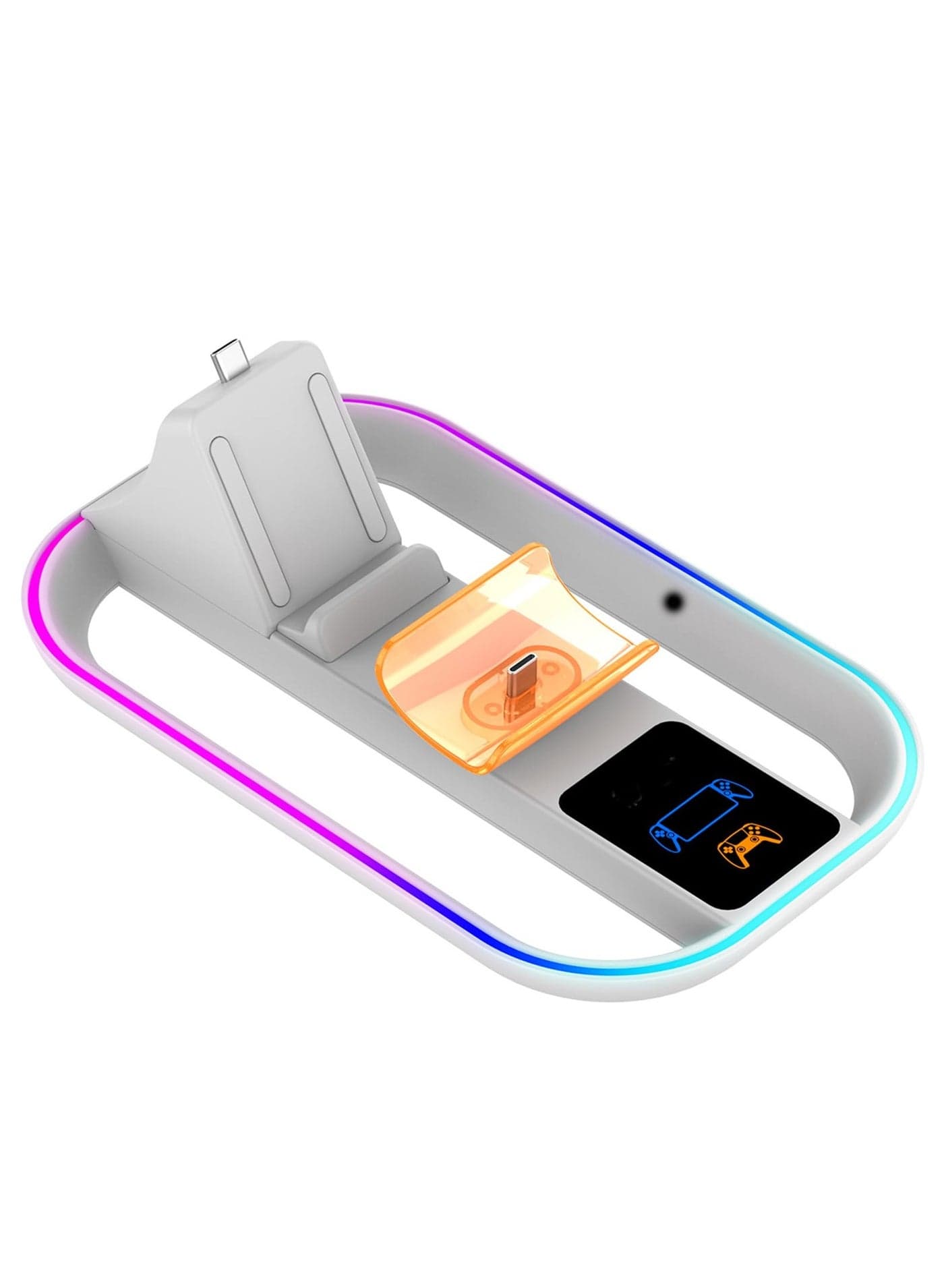 Charging Dock for Playstation Portal Remote Player and PS5 Controller with RGB Light