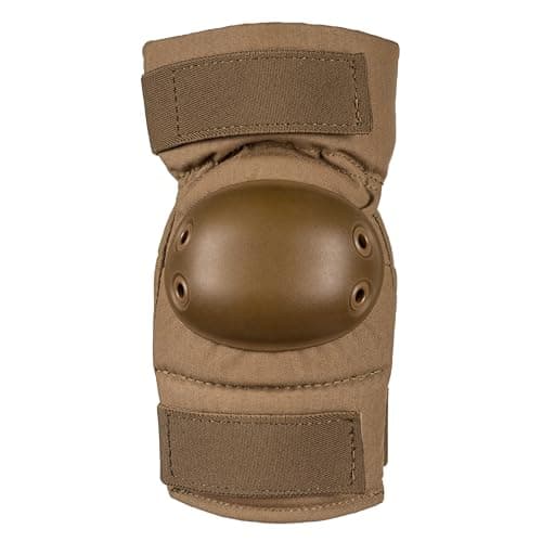 ALTA 53112.14 AltaCONTOUR Elbow Protector Pad, Coyote Cordura Nylon Fabric, AltaGrip Fastening, Flexible Cap, Round, Coyote