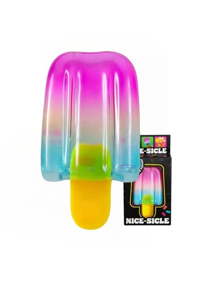 Squishy Popsicle Stress Relief Fidget Toy | Soft TPR Sensory Squeeze Ball for Kids & Adults | Portable Anxiety Relief Toy | Best Gift for Stress Relief | Popsicle Shaped Fidget Toy