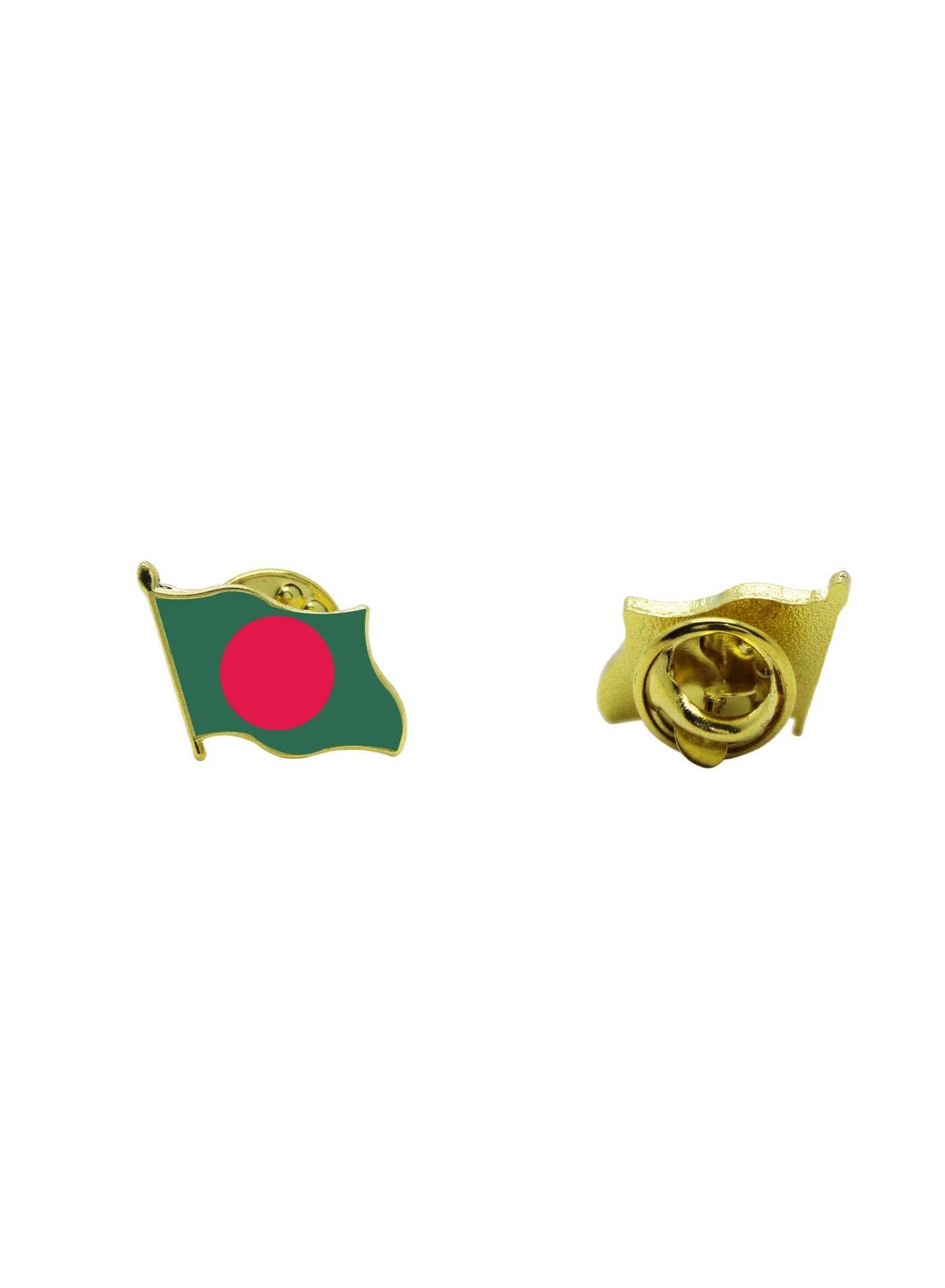 Bangladesh National Flag Lapel Pins and Brooch Badge to show your patriotism for Bangladesh (Flag Badge) — PACK OF 2PCS