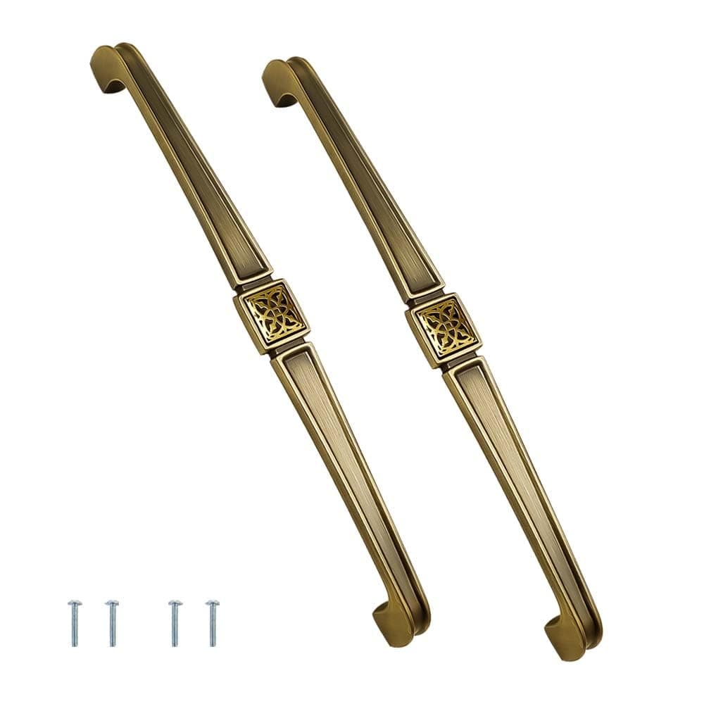 VOLO Antique Brass and Pvd Gold Design Wardrobe DoorCabinet DoorDrawer Pull Handle for KitchenOfficeBedroomSliding Closet R122 4 224mm