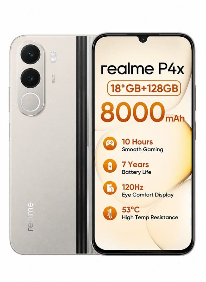 P4x Dual SIM 4G Rally White 6GB RAM 128GB - International Version