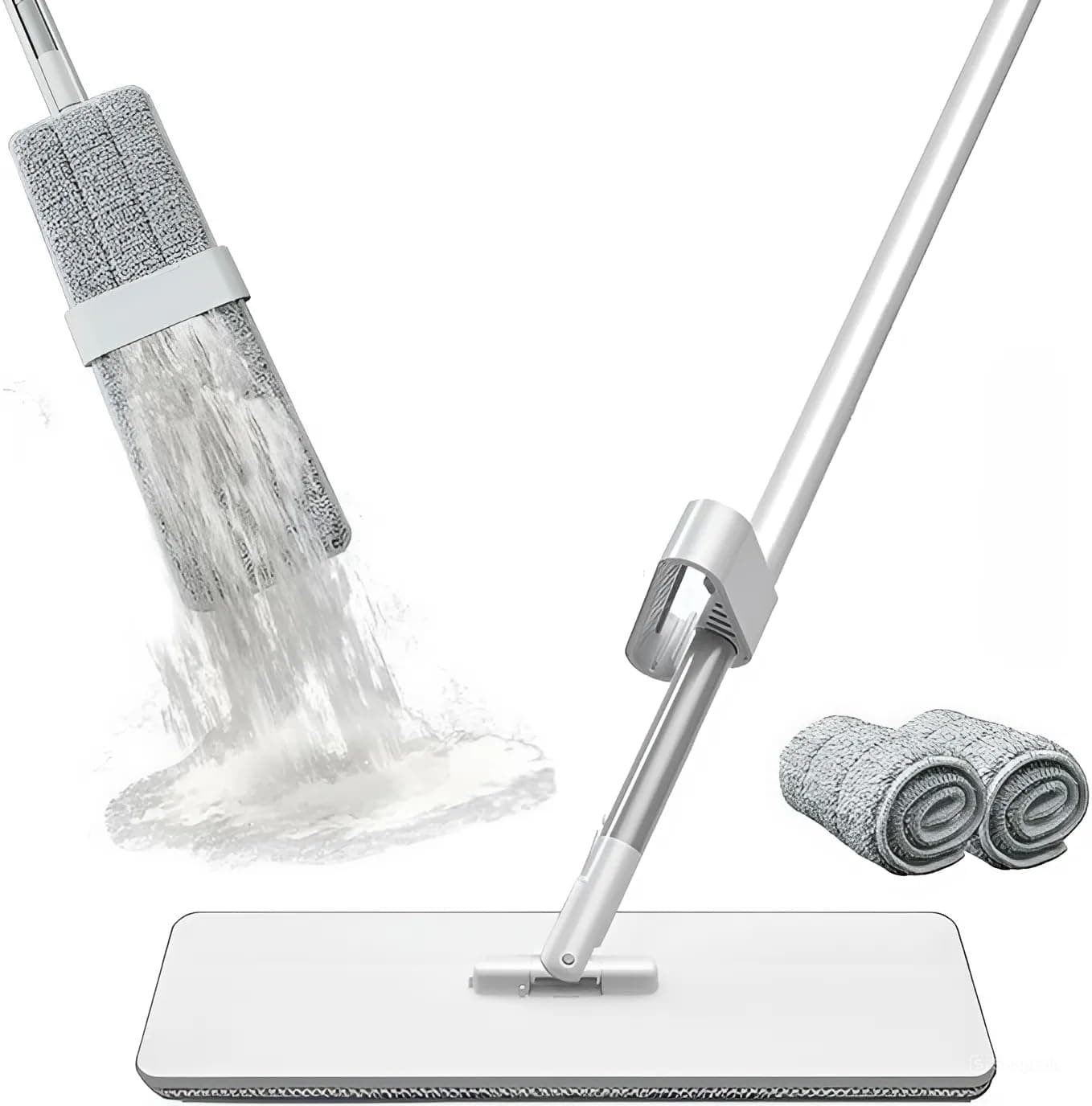 baselike Flat Mop for Floor Cleaning Magic Slider Squeeze Mop Microfiber Hands Free Squeeze Mob 360 Bucket Less Pocha Wet and Dry Use Microfiber Refill mop