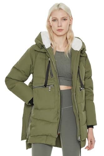 Orolay Women's Thickened Down Jacket Green XX-Small