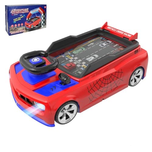 Mytothfy Musical Steering Wheel Racing Car Toy Racing Adventure Car Steering Wheel for Toddler Kids Toddler Simulated Driving Game Cars with Sound and Light Xmas Birthday Gifts for Kids Ages 3