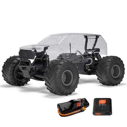 ARRMA 110 Gorgon 2WD RTA Kit Brushed Monster Truck Battery Charger Included Clear ARA3230SKT2