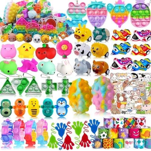 Taulaap 134 Pack Party Favors for Kids 35 4812 Treasure Box Toys for Classroom Prizes Pinata Filler Goodie Bag Stuffers Treasure Chest Carnival Prizes Bulk Toys Easter Egg Fillers