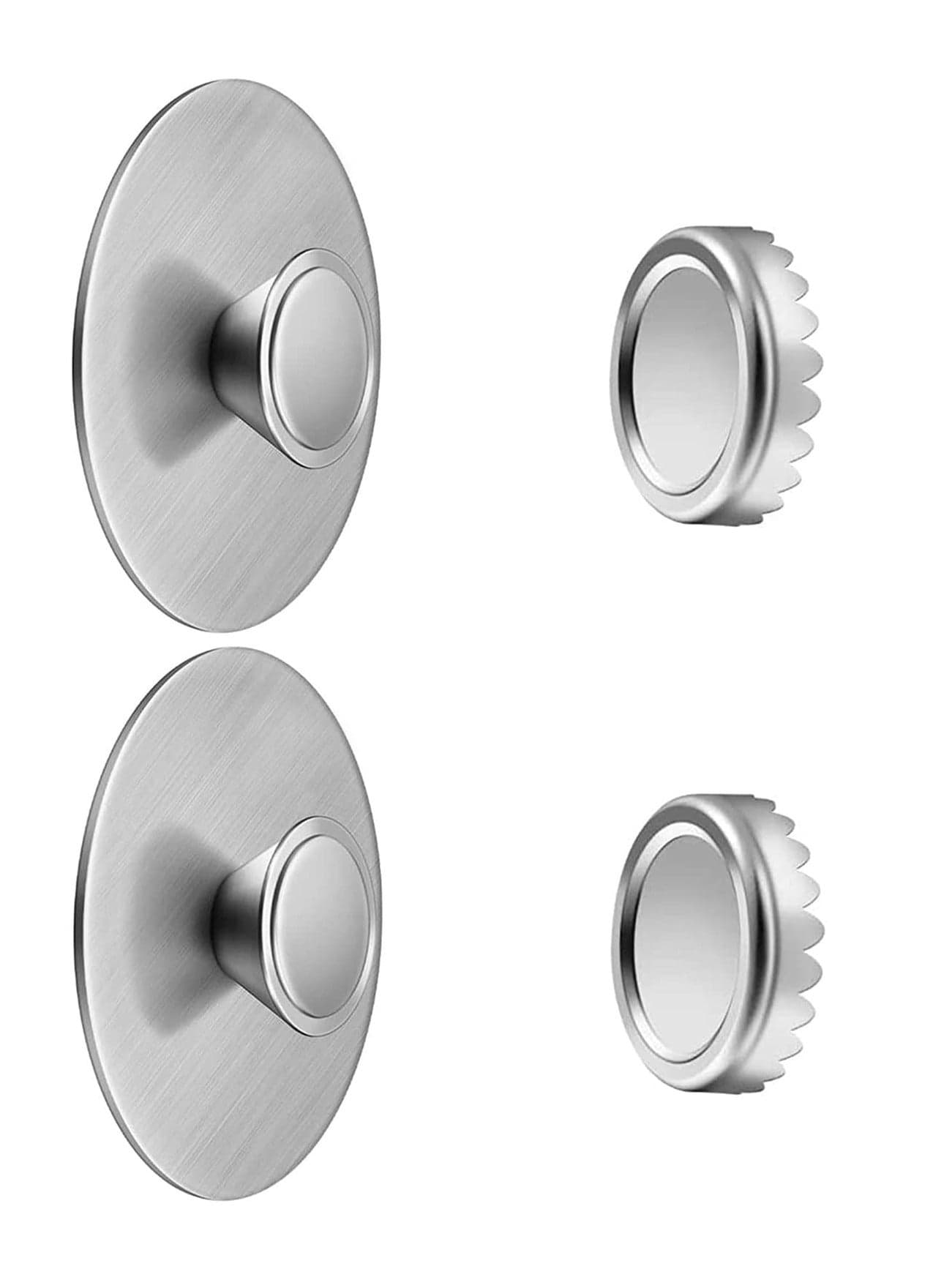 Magnetic Soap Holder, 2pcs Stainless Steel Universal Wall Mounted Suction Bar Soap Holder for Shower Bathroom
