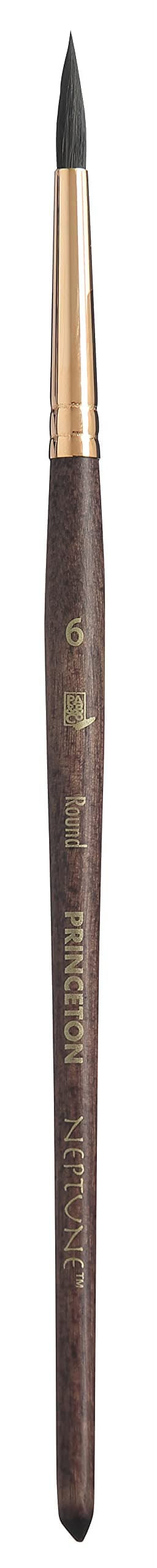 Princeton Neptune Round Brush Synthetic Short Handle Size 6 1 Count