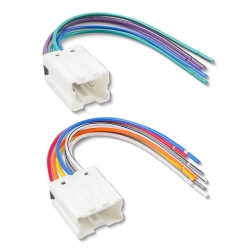 RED WOLF Radio Install Wiring Harness for Nissan 1995-2008, Infiniti 1990-2008 Replacement for Aftermarket Power/Speaker Stereo Plug Connector Non Bose System