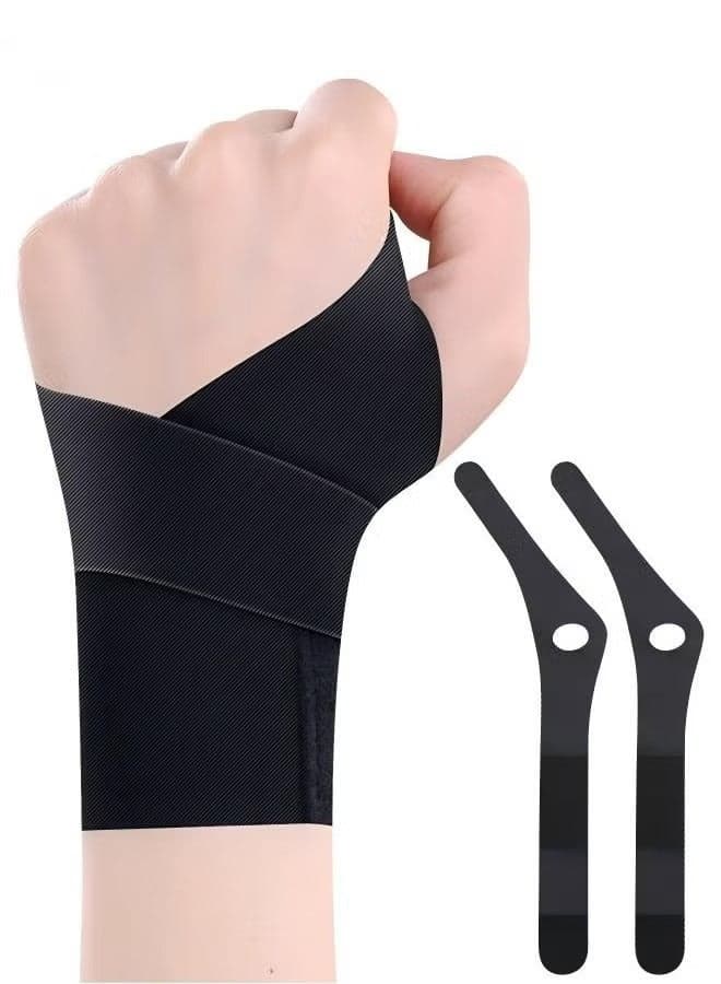 1 Pair Wrist Brace, Ulnar Wrist Brace Ultra-Thin Elastic for TFCC Tear, Wrist wraps Repetitive Wrist Use Injury, Wrist Support for Carpal Tunnel Pain Tendonitis Relief, Fits Both Wrists