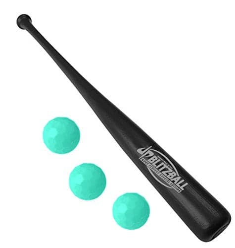 BLITZBALL Dude Perfect Starter Pack Includes 3 Official Brand Balls 1 Bat Limited Edition Made in USA