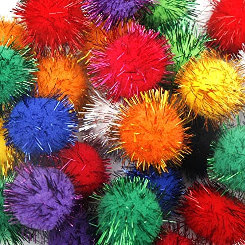 Youngever 30 Pack Sparkle Balls Interactive Cat Kitten Toys