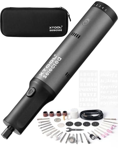 xTool Selected Engraving Pen 42in1 Tool Kit Cordless Engraver and Rotary Tool Kit for Metal Wood Glass Plastic Large Capacity Engraving tool Craft Multifunction Glass Etching Kit Mini Sander