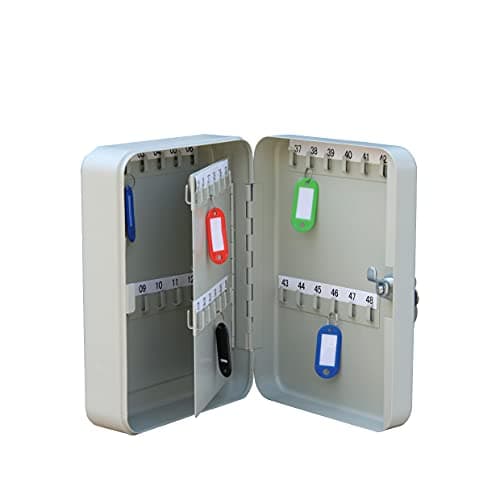 Lukia Key Safe Box Wall Mounting 48 Keys (White Color)