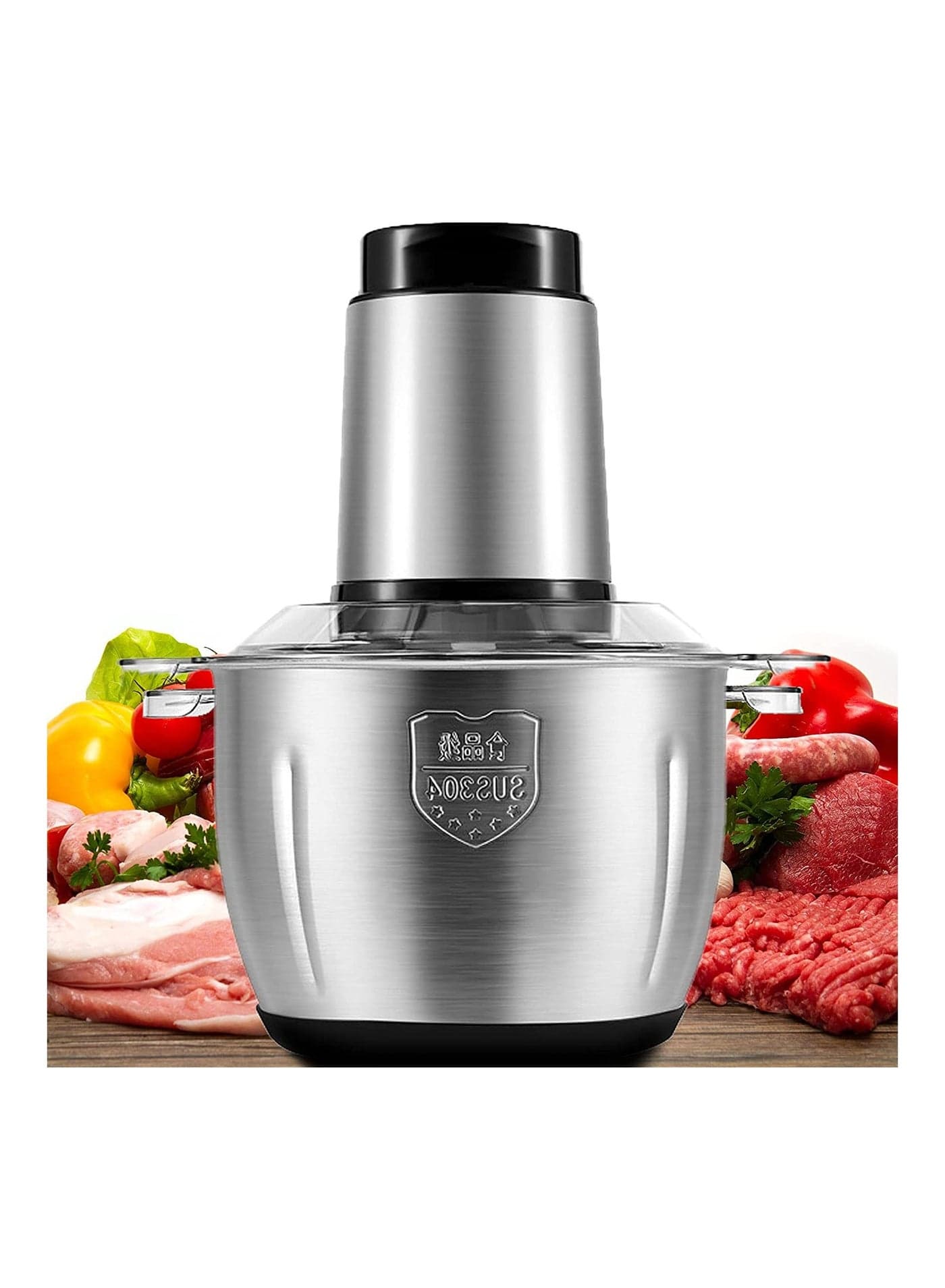 Food Chopper Electric Meat Grinder Machine Kitchen Aid Mini Food Processor Grinder for Meat Vegetables Fruits and Nuts Chopper (3 LTR)