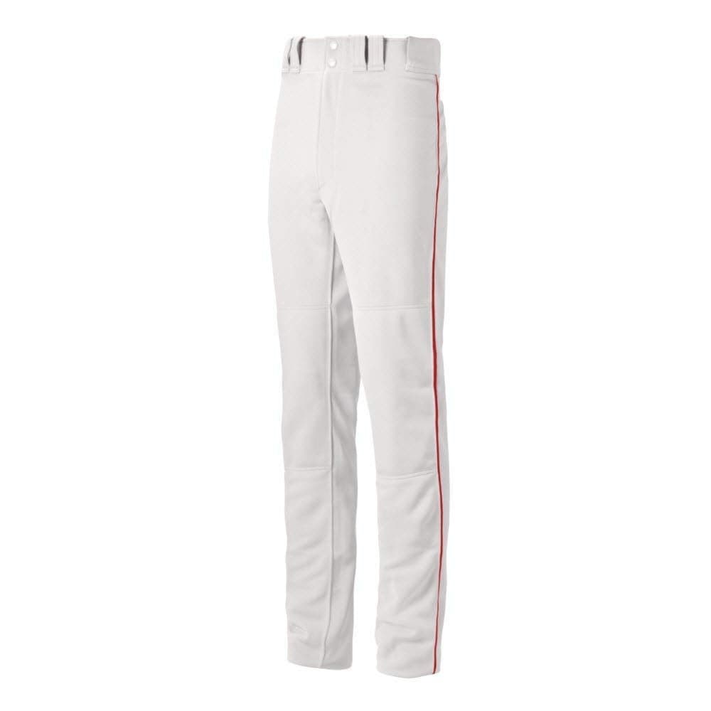 Mizuno Boys Youth Select Pro Piped Pant G2 L WhiteRed WhiteRed Large US